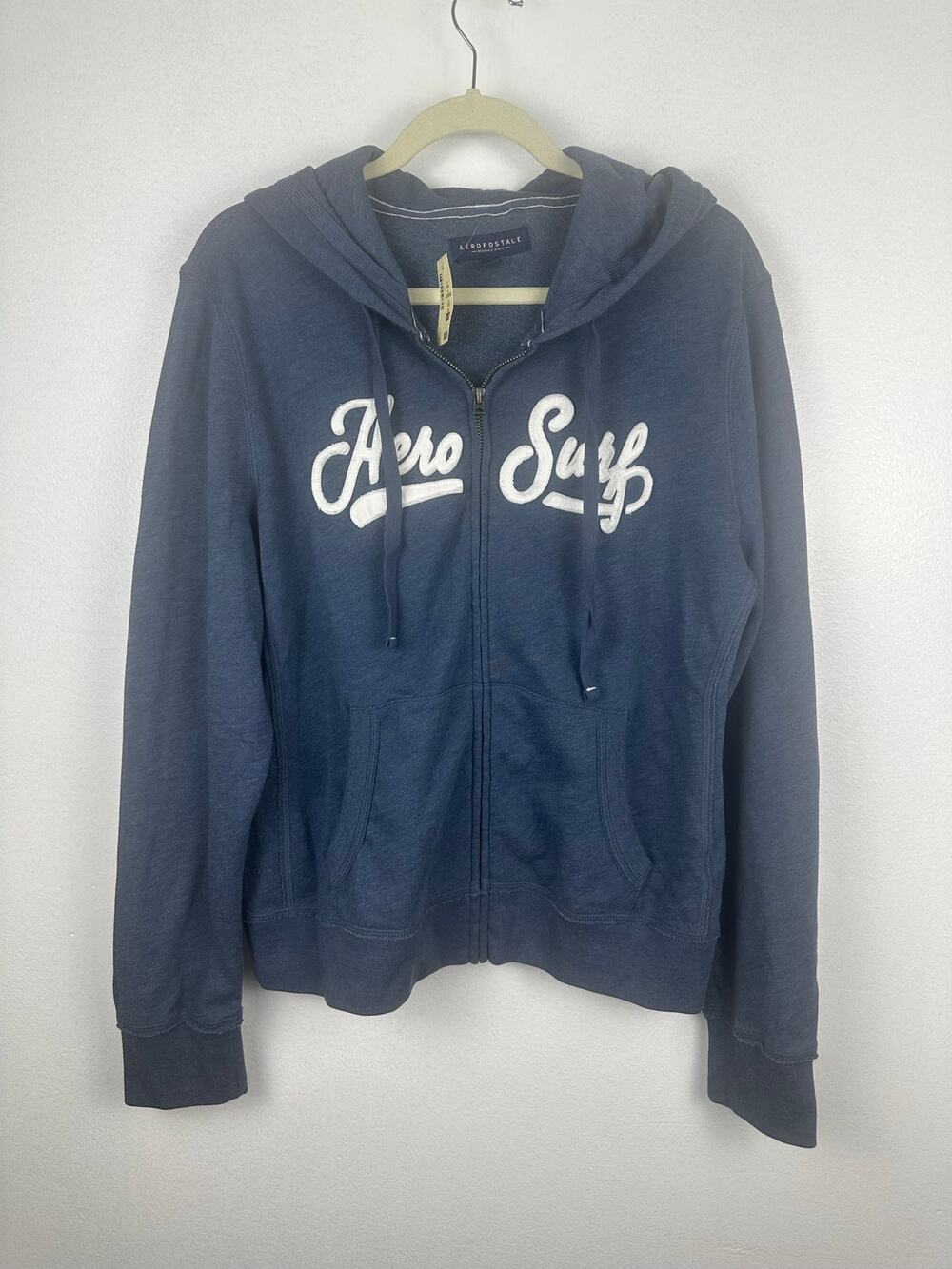 Aéropostale Women's Aero Surf Full-Zip Hoodie navy/cadet blue colorway XL NWT